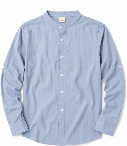 Men light blue mandarin - light,