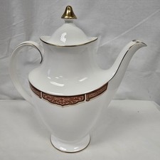 Royal Doulton Meridian Tea Coffee Pot Tall 23cm x 25cm VGC Fine Bone China (NTH)