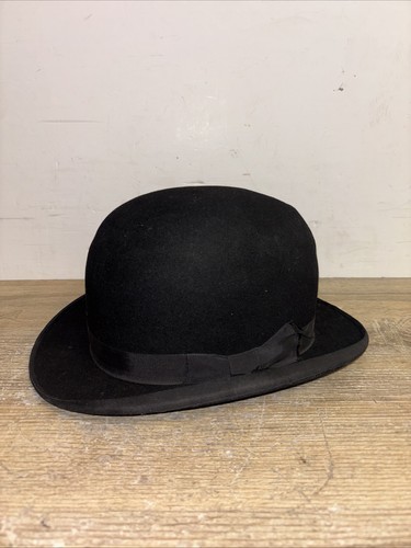 Vintage black bowler - vintage,