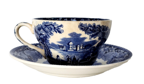 Masons vista blue transferware - vista,