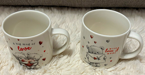 Set hugs bear mugs card - bear,