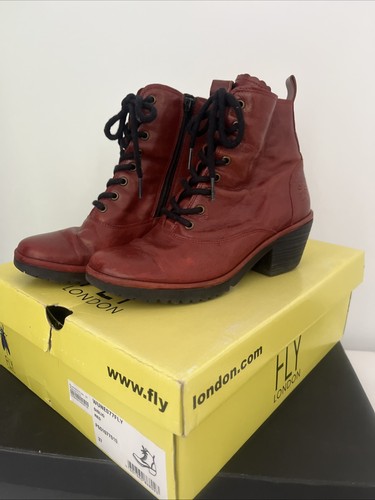 Women red leather fly - women’s,