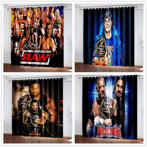 Boys wwe wrestling curtains - boys,