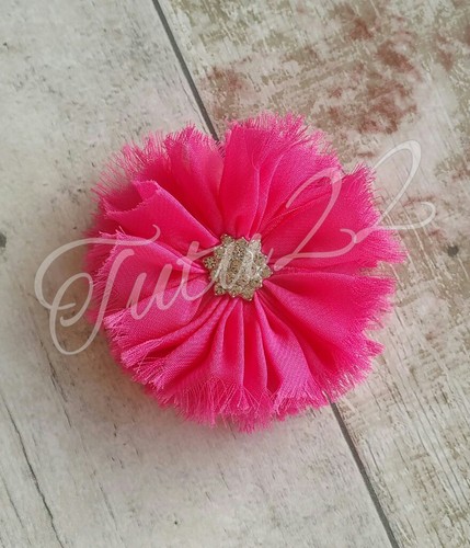Diamante fabric flower - diamante,