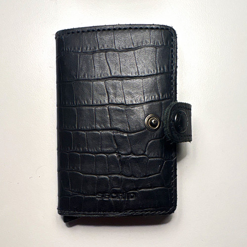 Secrid black crocodile - secrid, leather