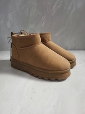 New Look Tan Faux Suede Ankle
