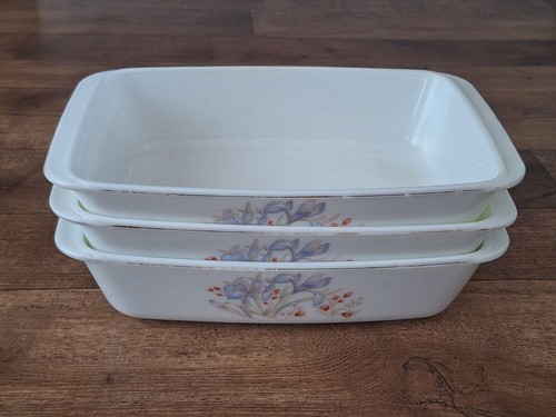 Vintage pyrex blue iris - vintage,