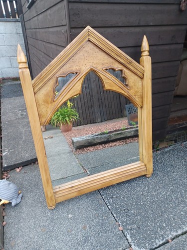Gothic style arch mirror - gothic, done