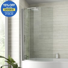 Curved Bath Shower Screen P
