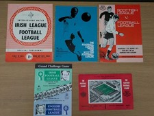 Football League v Scottish/ Irish League. x 5 Programmes.