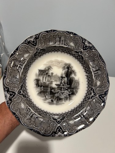 Athens plate adams sons - plate, w