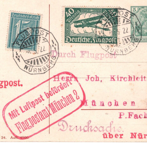 Germany nurnburg air mail - germany,