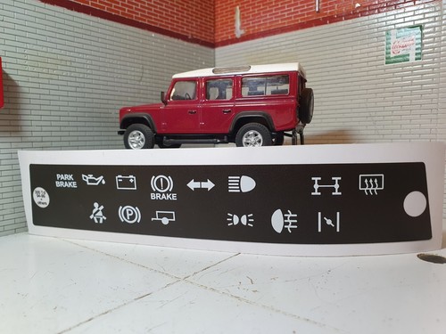Dash panel warning light - panel, decal