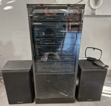 Pioneer Hi Fi Stacking System, 6CD, Turntable, Tuner & Cabinet. Tapes are Faulty