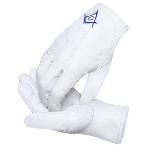 Leather masonic gloves - masonic,