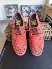 Tuk Underground Wulfrun Single Leather Creeper Red Women's Size US 10