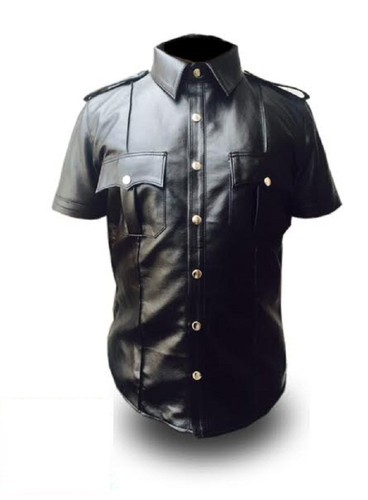 Mens black genuine leather - mens,