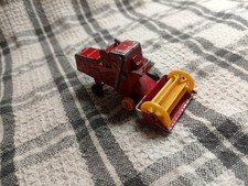 Rare Matchbox No. 65 Red Claas Combine Harvester Made By Lesney In England Used