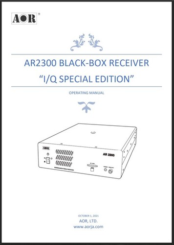 Aor ar2300 black box - black-box, receiver