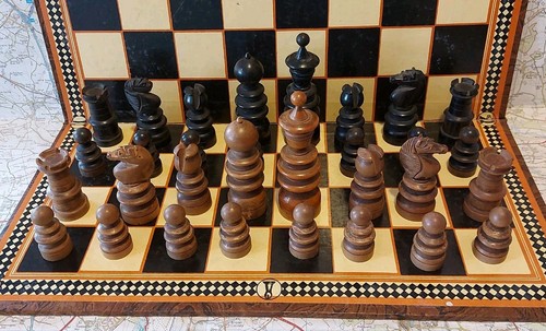 Antique george chess - st.george, set
