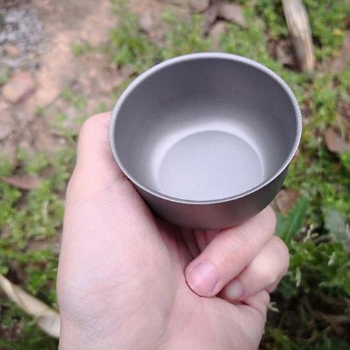 Titanium mug drinking camping - titanium,