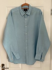 CHARLES TYRWHITT PURE LINEN, LONG SLEEVE SHIRT, SIZE LARGE, CLASSIC FIT