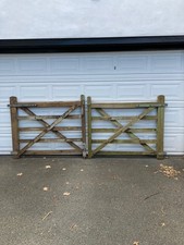 Garden or drive way wooden 5 bar gate.