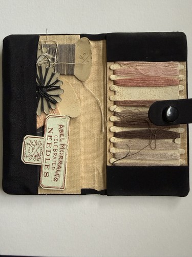 1930s 1940s vintage sewing kit - sewing,