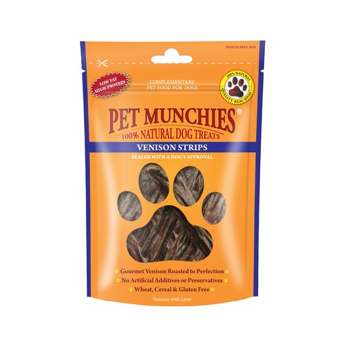 Venison strips dog treats - dog,