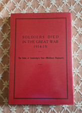 Soldiers Died in the Great War