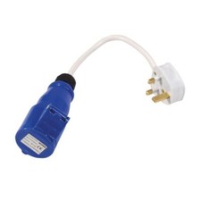 Caravan mains site socket with
