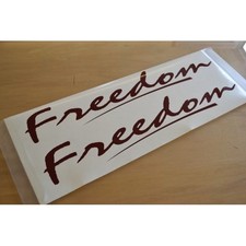 FREEDOM Caravan Name Stickers