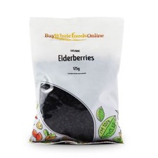 Organic Elderberries 125g | BWFO | Free UK Mainland P&P