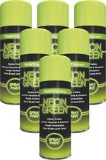 6 x Fluorescent Neon Green