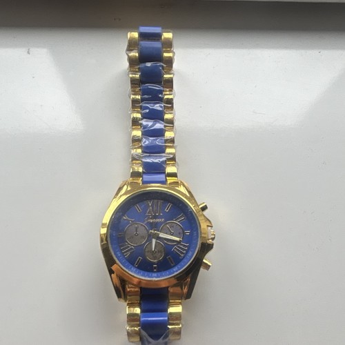 Women gold tone blue - tone, &