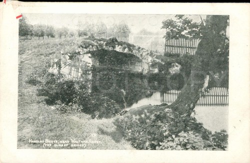 Waltham abbey vintage postcard - abbey,