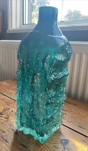 Mdina blue textured bottle - mdina,