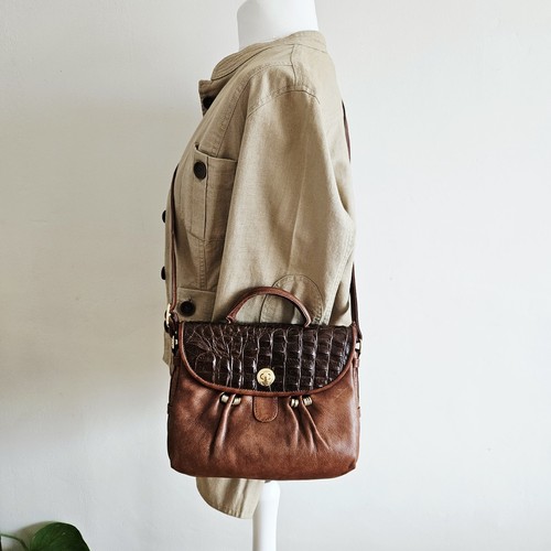 Vintage 90s brown leather - vintage,