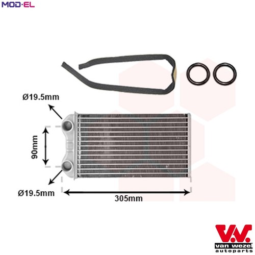 Heat exchanger interior - heat,