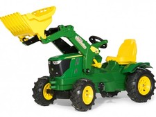 Rolly Childrens Ride-On JD 6210R Tractor w/ Frontloader & Pneumatic Tyres
