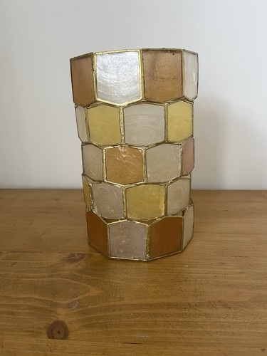 Vintage capiz shell light - shell,