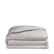 Dip & Doze Luxury 100% Organic Cotton Warm Grey Striped Duvet Cover (Defect)