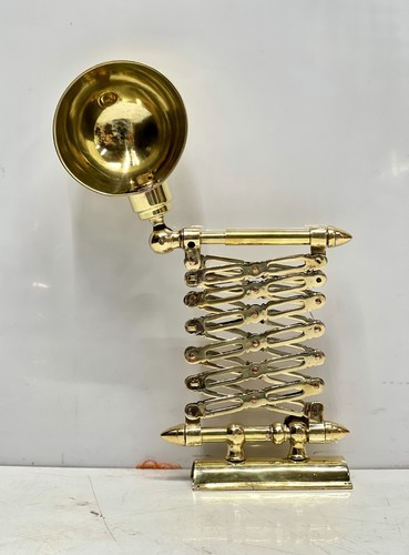 Brass scissor arm wall lamps - scissor,