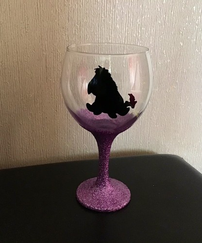 New eeyore silhouette glitter - new,