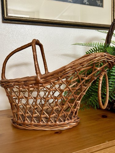 Vintage wicker basket - vintage,