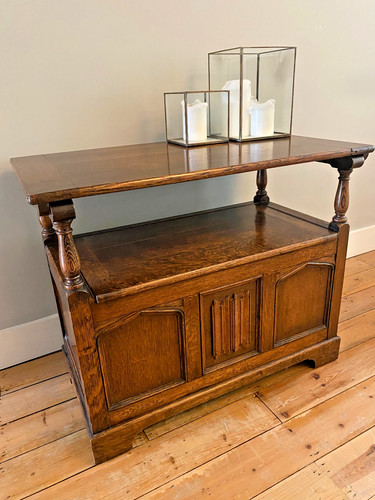 Beautiful antique oak monks - beautiful,