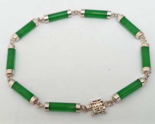 Vtg chinese green jadeite jade - green,