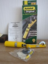 Retro Adjustable Yellow Autolok Gear lever Handbrake Security Lock With Key