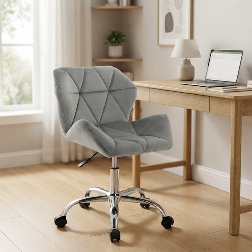 Chic grey velvet - padded, office