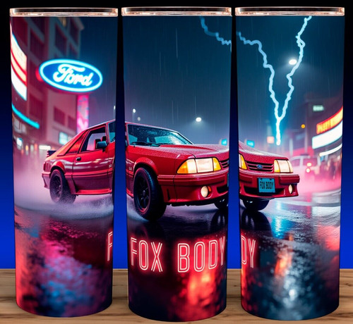 Ford fox body red mustang - body,